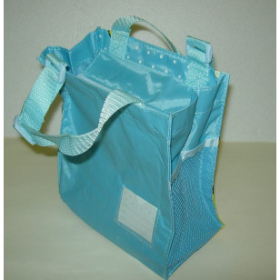 Rilakkuma - Relax Bear with friends Light Blue cute Official School Lunch Tote Bag for Girls Kids